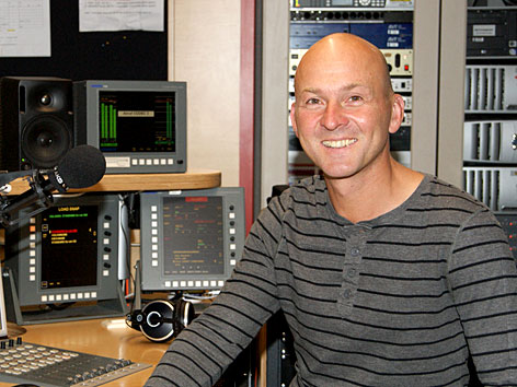 Thomas Arbeiter im Radiostudio
