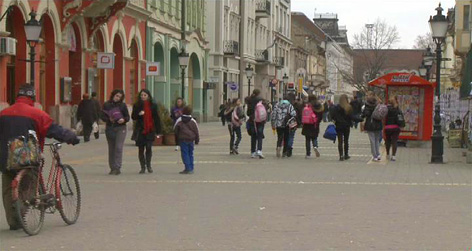Blick in die Altstadt von Subotica