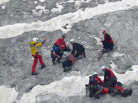Rettung nach sechs Tagen in Gletscherspalte