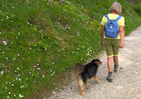 Wanderin mit Hund