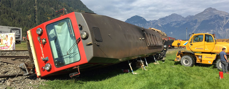 Zillertalbahn umgekippt