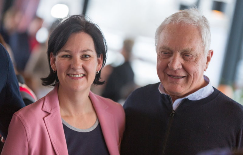 Andrea Haselwanter-Schneider und Fritz Dinkhauser beim Wahlkampfauftakt der Liste Fritz