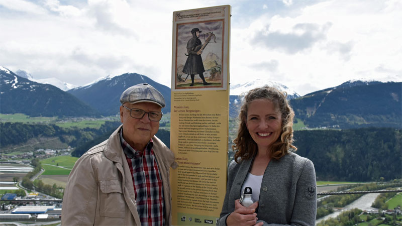 Historiker Michael Forcher und Isabelle Brandauer